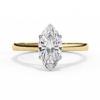 Fine Jewelry 18k Gold EF VVS Marquise Cut Lab-Grown Diamond Custom Ring Women's Engagement Ring Jewelry Manufacturer Wholesale