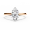 Fine Jewelry 18k Gold EF VVS Marquise Cut Lab-Grown Diamond Custom Ring Women's Engagement Ring Jewelry Manufacturer Wholesale