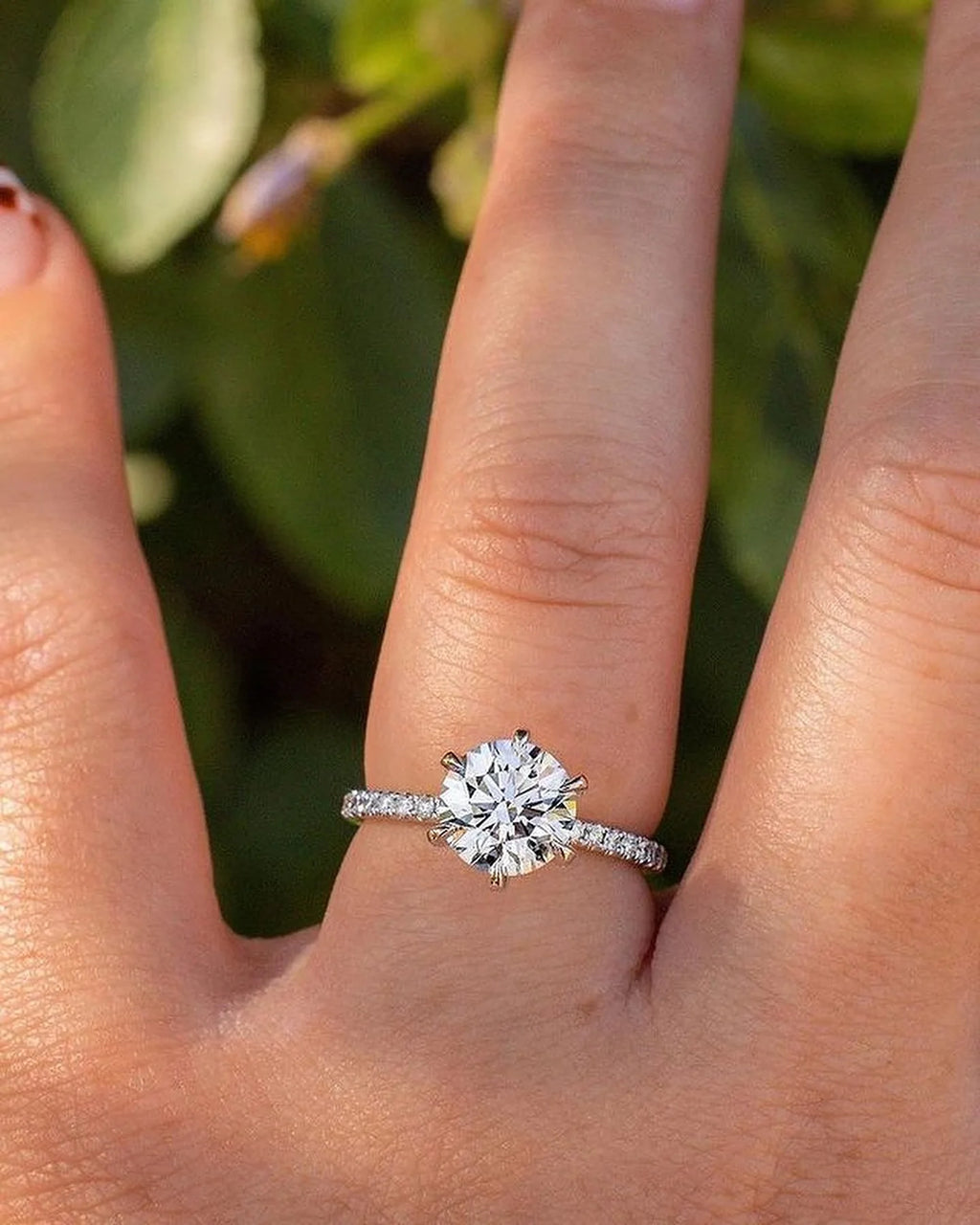Classic 1.01CT Brilliant Cut VS1 D Lab Grown Diamond Engagement Ring 14K Solid Gold Band Jewelry Womens Wedding Anniversary Gift
