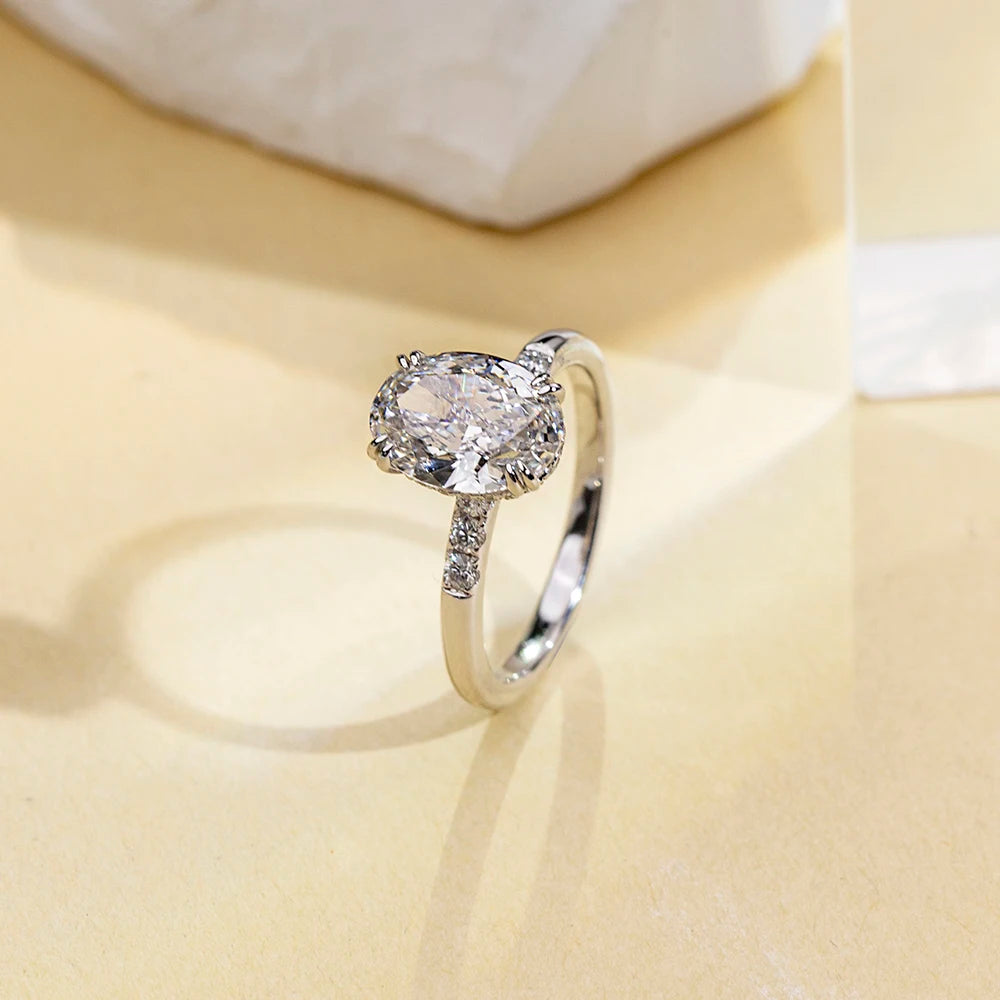 MSR-1687 18k Solid Gold Jewelry Gift IGI Certificate Diamond Engagement Ring Wedding Ring Lab Grown Diamond Ring