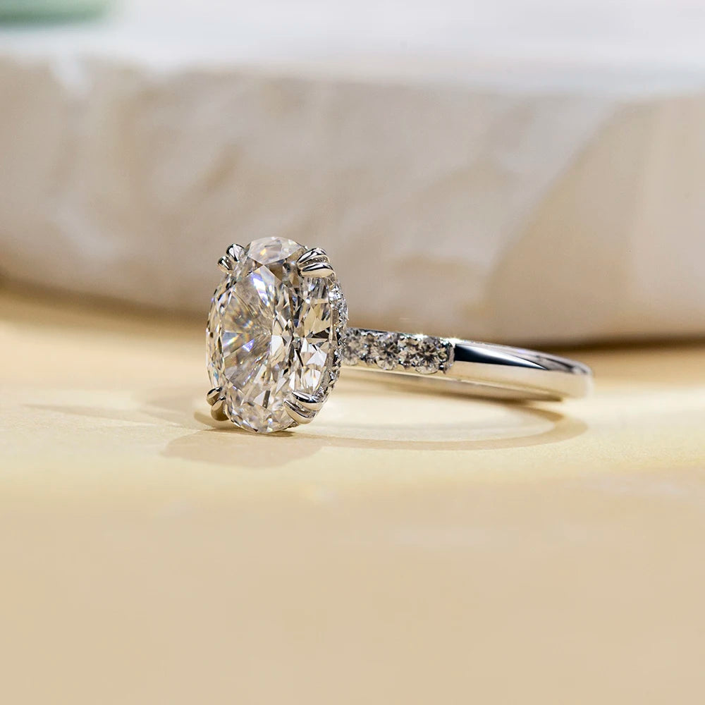 MSR-1687 18k Solid Gold Jewelry Gift IGI Certificate Diamond Engagement Ring Wedding Ring Lab Grown Diamond Ring