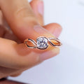 Fancy Diamond Jewelry Wedding Ring Diamond Cushion Rings Lab Grown 1ct Diamond Engagement Ring 18K