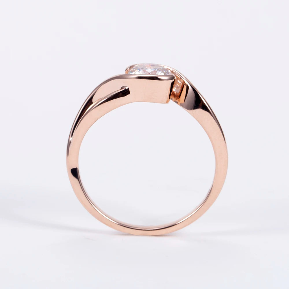 Fancy Diamond Jewelry Wedding Ring Diamond Cushion Rings Lab Grown 1ct Diamond Engagement Ring 18K
