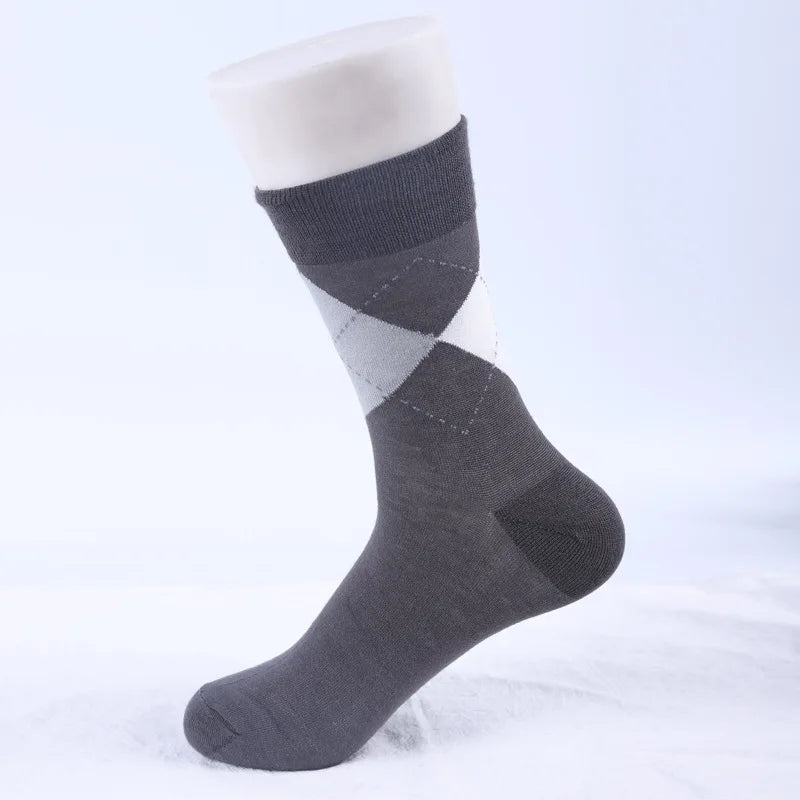 High Quality 5pairs/lot 67% Bamboo Socks Cotton Classic Business Deodorant Men's Socks Dress Gentlemen Male Socks