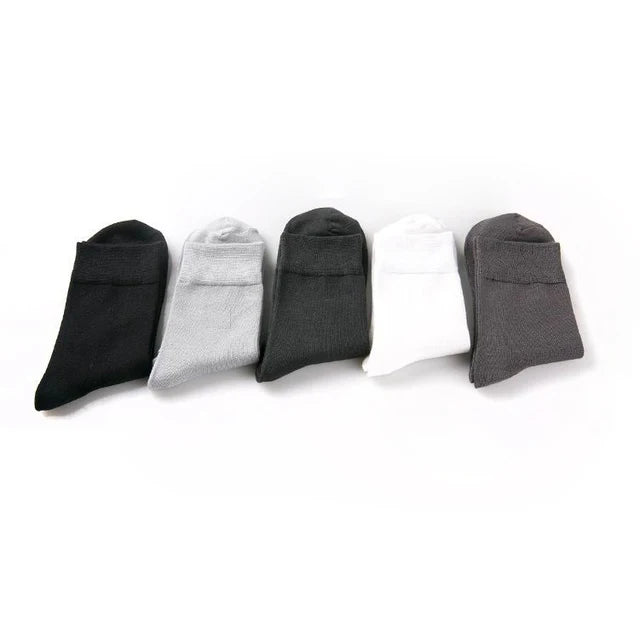 High Quality 5pairs/lot 67% Bamboo Socks Cotton Classic Business Deodorant Men's Socks Dress Gentlemen Male Socks