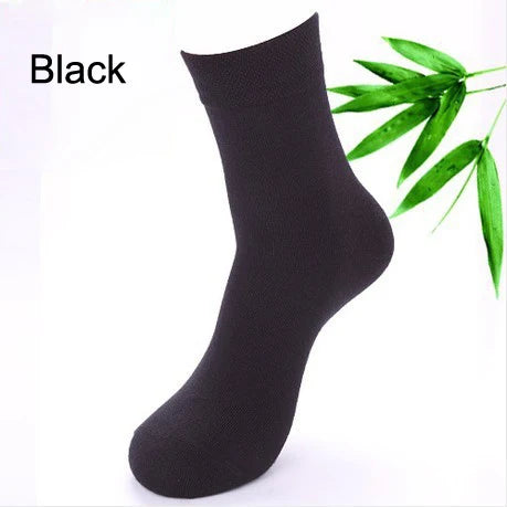 High Quality 5pairs/lot 67% Bamboo Socks Cotton Classic Business Deodorant Men's Socks Dress Gentlemen Male Socks