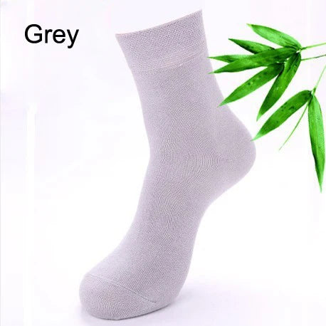 High Quality 5pairs/lot 67% Bamboo Socks Cotton Classic Business Deodorant Men's Socks Dress Gentlemen Male Socks
