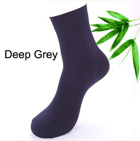 High Quality 5pairs/lot 67% Bamboo Socks Cotton Classic Business Deodorant Men's Socks Dress Gentlemen Male Socks