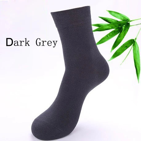 High Quality 5pairs/lot 67% Bamboo Socks Cotton Classic Business Deodorant Men's Socks Dress Gentlemen Male Socks