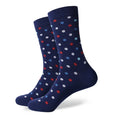Match-Up Match-Up Samll dot  men's combed cotton Business socks brand man  US size(7.5-12)