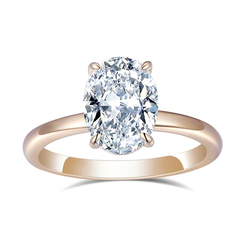 Custom Jewelry for Gift Engagement Ring Wedding Ring Lab Grown Solitaire Diamond Ring