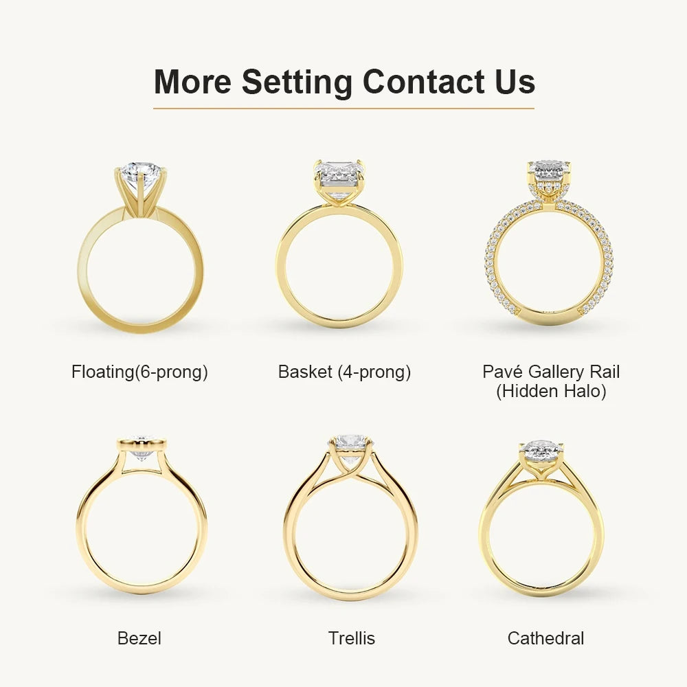 MSR-1687 18k Solid Gold Jewelry Gift IGI Certificate Diamond Engagement Ring Wedding Ring Lab Grown Diamond Ring