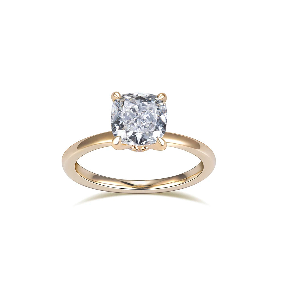 Custom Jewelry for Gift Engagement Ring Wedding Ring Lab Grown Solitaire Diamond Ring