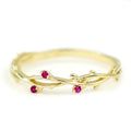 Romantic Rose Red Crystal Engagement Rings Creative Vine Leaves Finger Rings For Women Wedding Bands Ring Gifts Size 5 -10