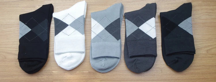 High Quality 5pairs/lot 67% Bamboo Socks Cotton Classic Business Deodorant Men's Socks Dress Gentlemen Male Socks