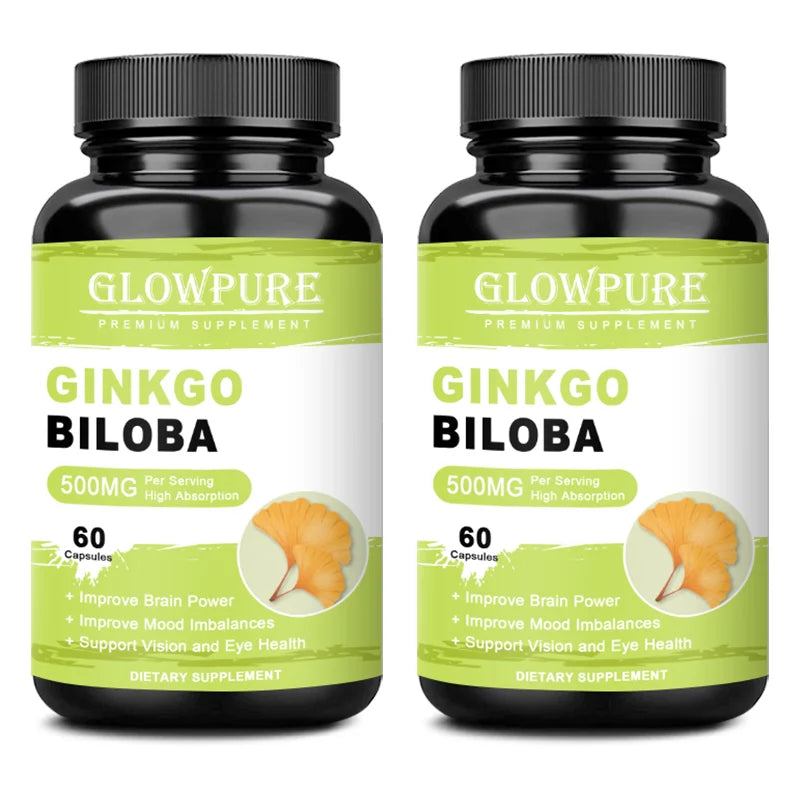 Ginkgo Biloba for Brain & Memory Support - Cognitive Function & Focus Enhancer, Mental Clarity Supplement