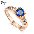 Luxury Wedding Ring For Women Bride Shiny Zircon Engagement Anniversary Gifts For Couple Fashion Jewelry Kpop Accessories R051