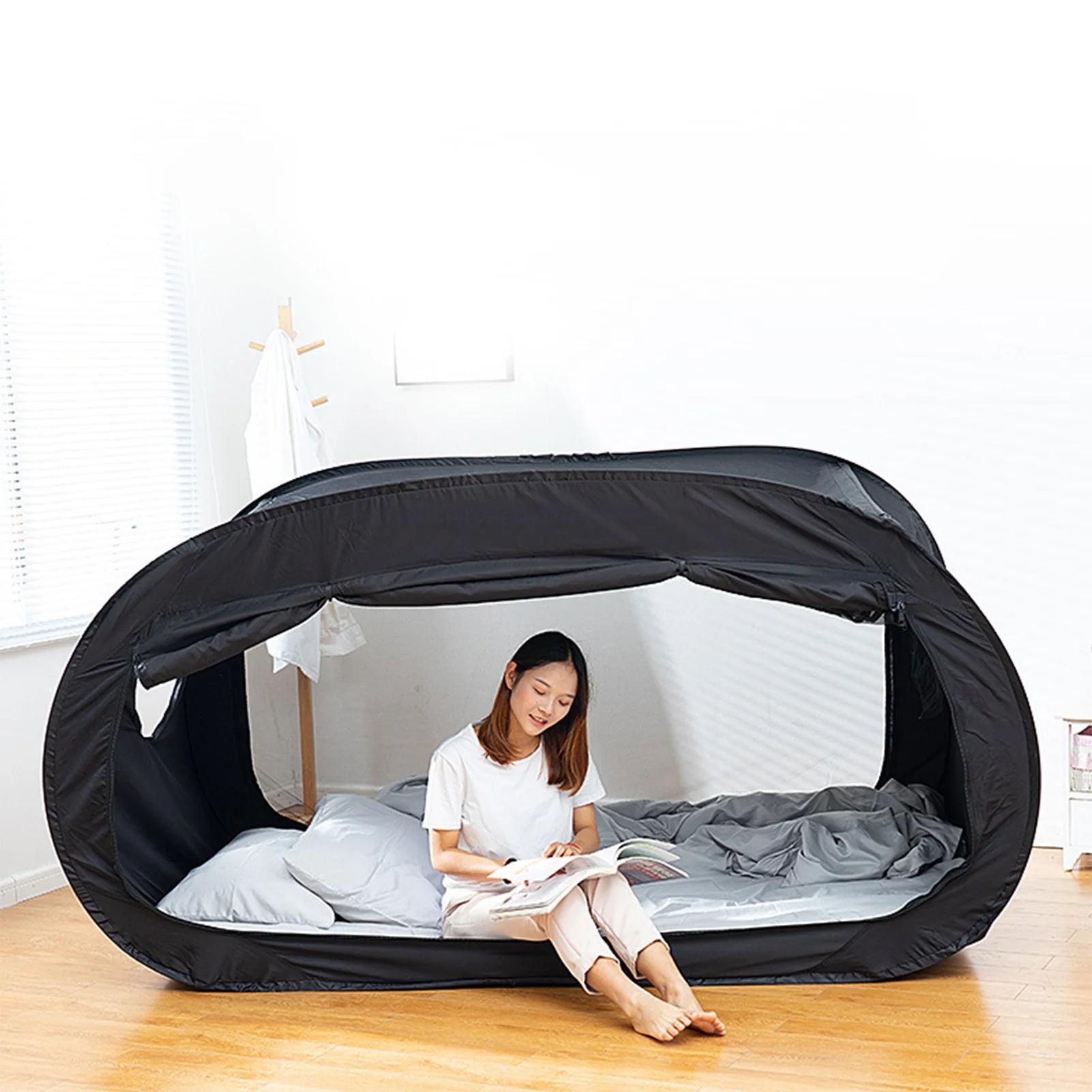 Camping  Bed Tent Outdoor Folding Privacy  Bed Tent Camping Fully Enclosed Shading Bed Tent for Kids and Adult