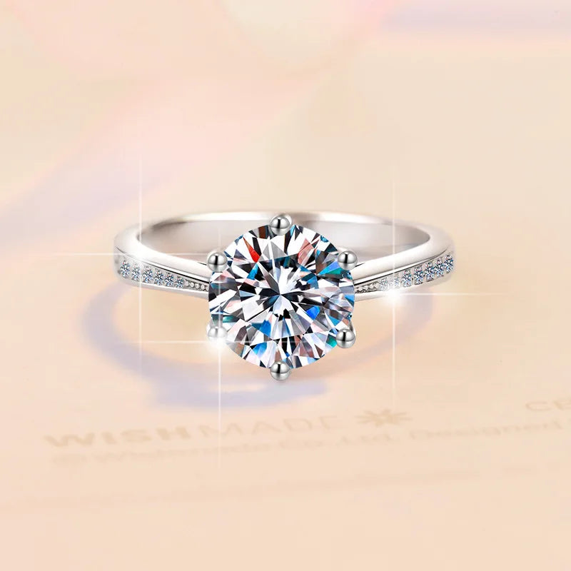 925 Sterling Silver Zircon Ring For Women Wedding Party Gift Fashion Charm Jewelry high quality Jewelry
