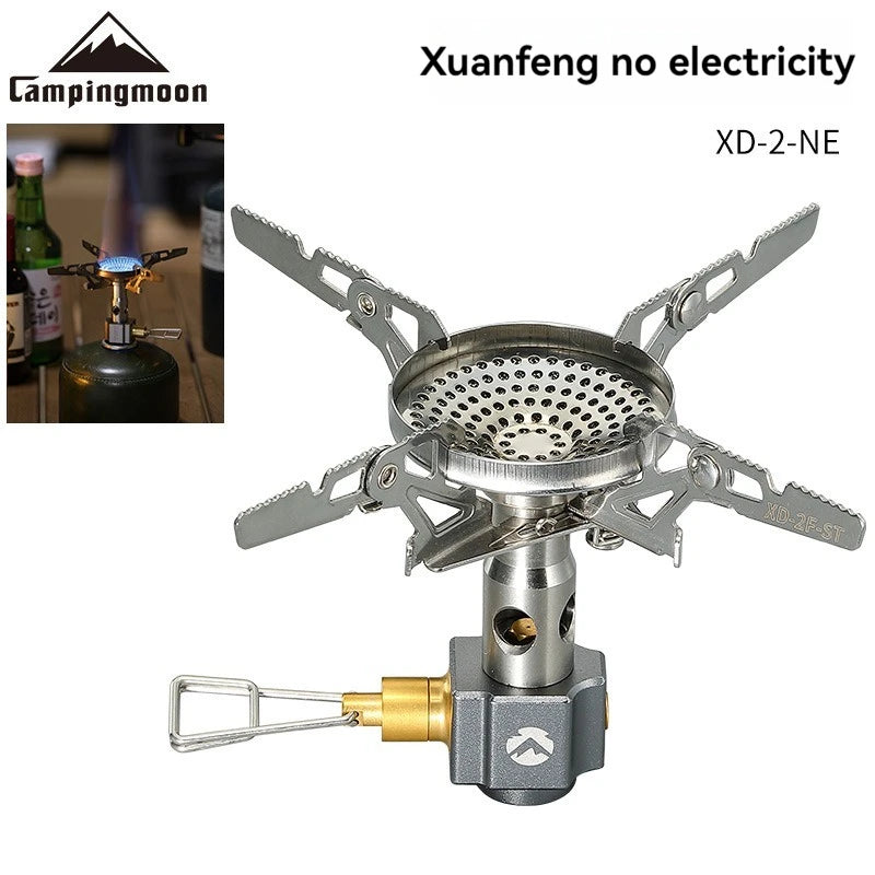 CAMPINGMOON Outdoor Camping High-power Camping Fierce Fire Stove Camping Equipment Portable Flat Gas High-altitude Gas Stove