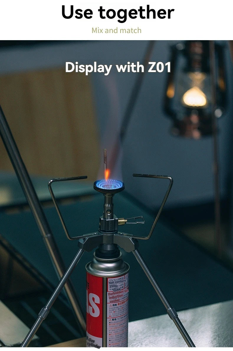 CAMPINGMOON Outdoor Camping High-power Camping Fierce Fire Stove Camping Equipment Portable Flat Gas High-altitude Gas Stove