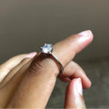 Wedding Rings For Women Classic 1 Carat AAA+ Zircon Light Gold Color Engagement Anniversary Ring Jewelry Wholesale R174