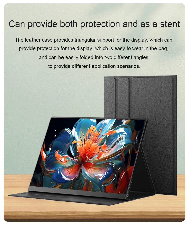LANLIPU 14/15.6/16inch Portable Monitor IPS For Laptop XBox PS4 / 5 Switch Cell Phone Computer Extension Gaming  Travel Screen