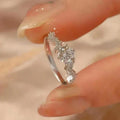 Star Engagement Rings for Women Stainless Steel Ring Certificate Promise Wedding Jewelry Bague Acier Inoxydables Femme Кольцо