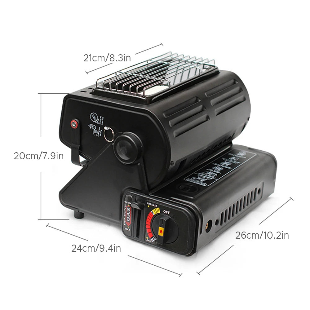 camping gas stove 1300W Gas Heater Dual-use Camping Heater Portable Gas Oven for Heating Cooking outdoor gas heater