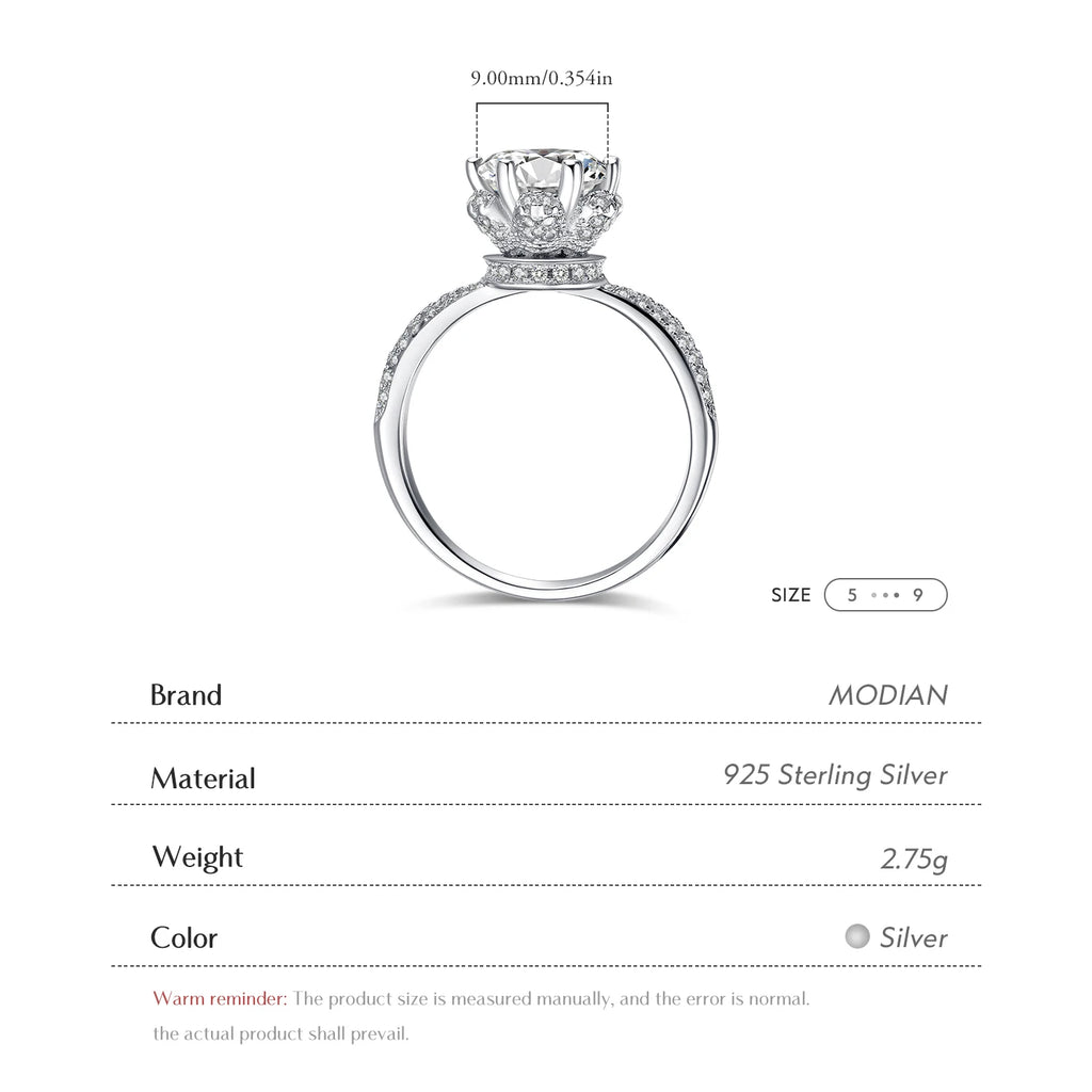 2026 New Fashion Classic Soild 925 Sterling silver wedding Ring CZ Zircon Jewelry party engagement brand Rings for women Gift