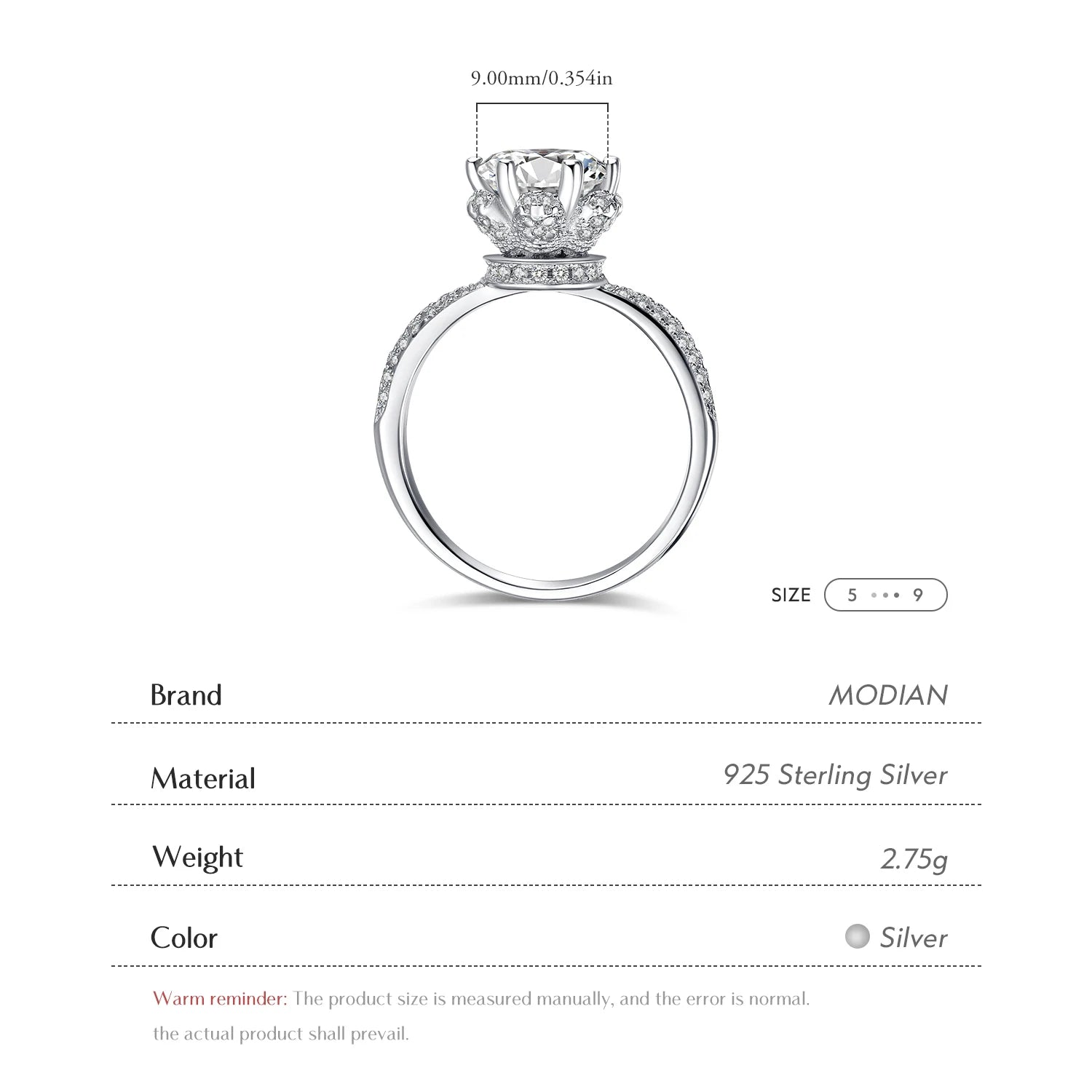 2026 New Fashion Classic Soild 925 Sterling silver wedding Ring CZ Zircon Jewelry party engagement brand Rings for women Gift
