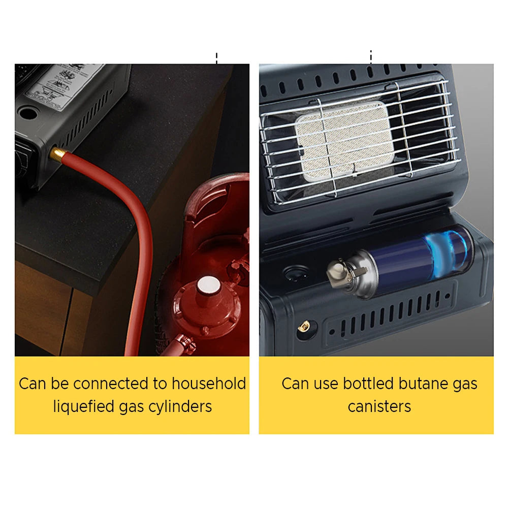 camping gas stove 1300W Gas Heater Dual-use Camping Heater Portable Gas Oven for Heating Cooking outdoor gas heater