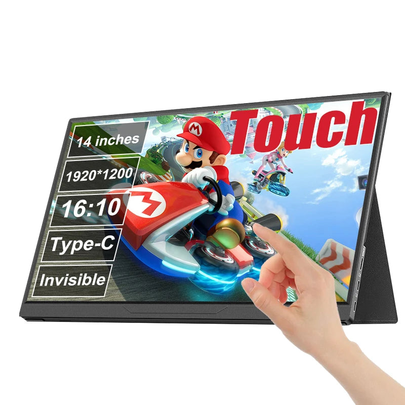 LANLIPU 14inch Portable IPS Touch Panel Secondary Display Computer Monitor FHD 1200P  For Cell phone Xbox Switch PS4/ps5 Laptop