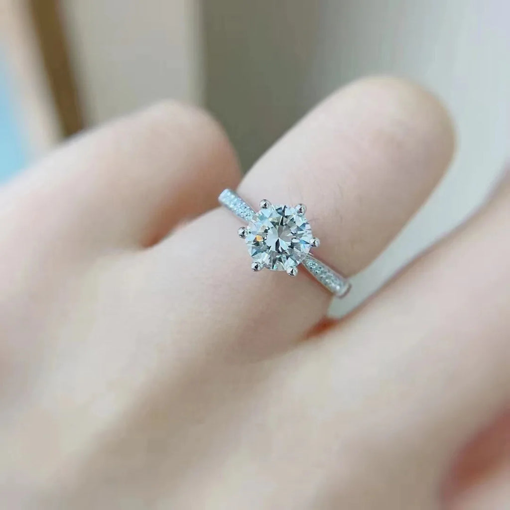 925 Sterling Silver Zircon Ring For Women Wedding Party Gift Fashion Charm Jewelry high quality Jewelry