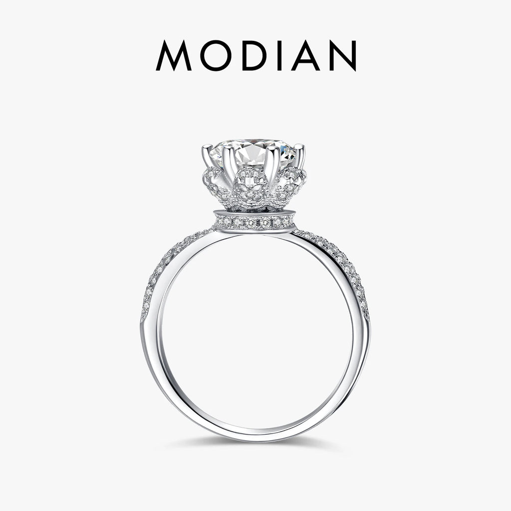 2026 New Fashion Classic Soild 925 Sterling silver wedding Ring CZ Zircon Jewelry party engagement brand Rings for women Gift
