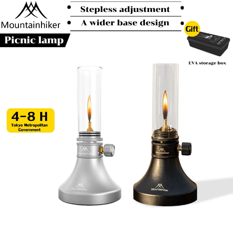 Mountain guest search banner gas lamp camping gas lamp lighting outdoor camp tent atmosphere lamp gas lamp candle lamp