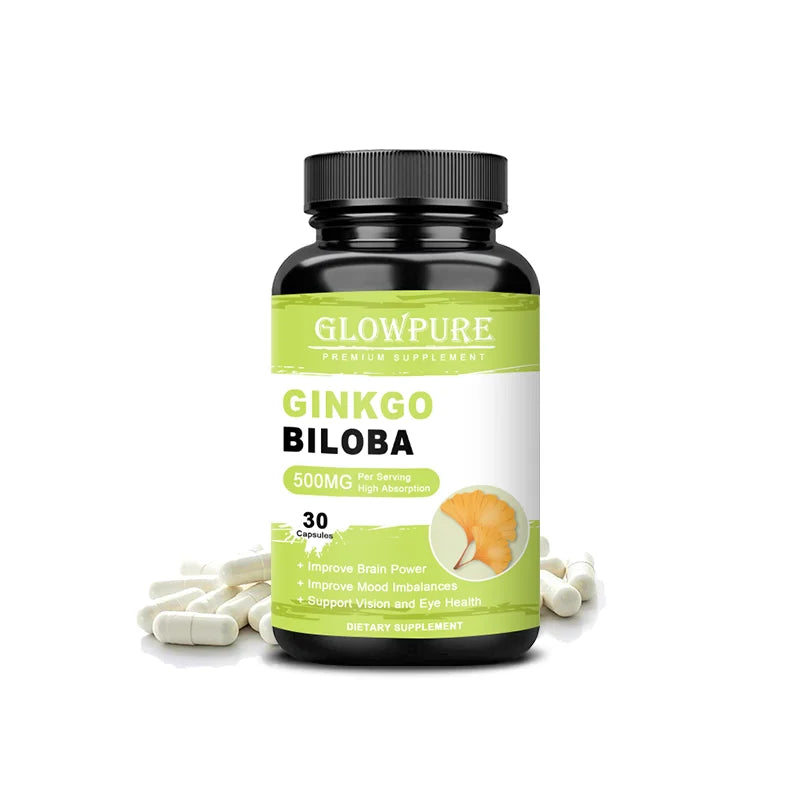 Ginkgo Biloba for Brain & Memory Support - Cognitive Function & Focus Enhancer, Mental Clarity Supplement