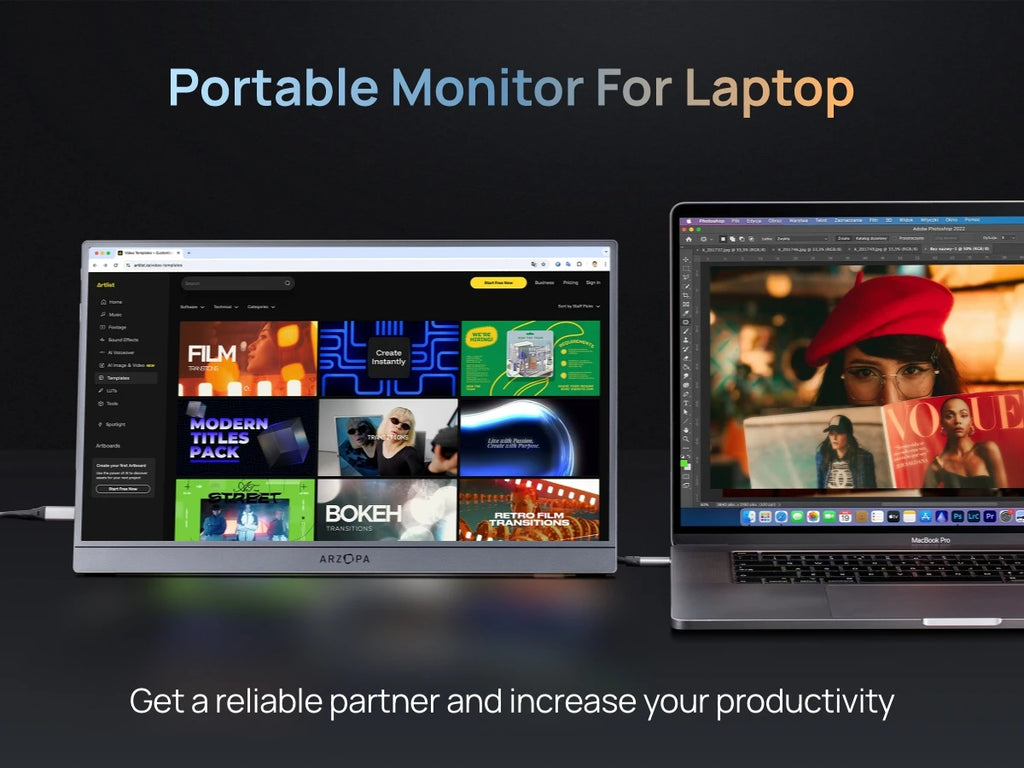 [New] ARZOPA 16.1'' 144Hz Portable Monitor,106% sRGB,1080P,with storage Bag,External Second Screen,Z1FC-Grey