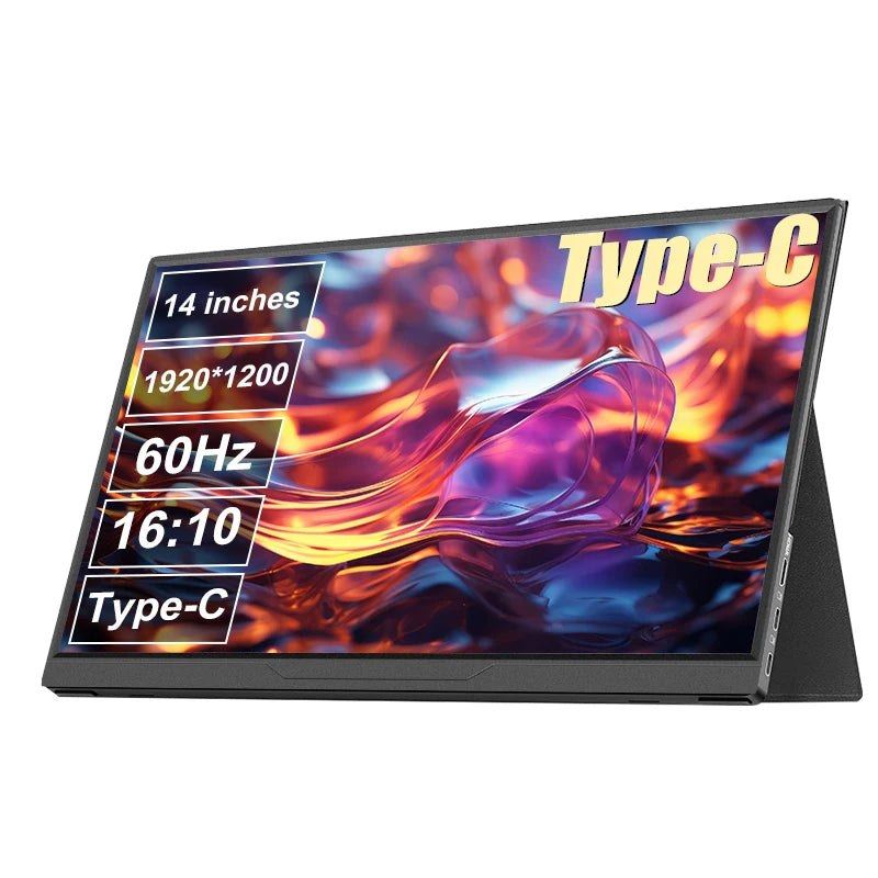 LANLIPU 14/15.6/16inch Portable Monitor IPS For Laptop XBox PS4 / 5 Switch Cell Phone Computer Extension Gaming  Travel Screen