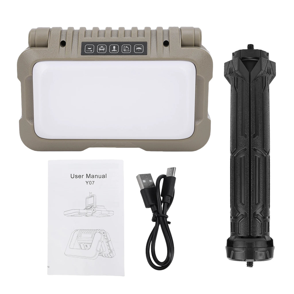 Camping Lantern Multifunctional Foldable Tent Lanterns 5 Lighting Modes Rainproof Camping Lamp for Outdoor Emergency Searchlight