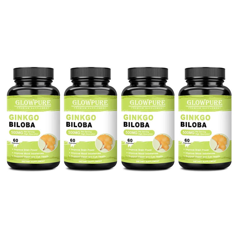 Ginkgo Biloba for Brain & Memory Support - Cognitive Function & Focus Enhancer, Mental Clarity Supplement
