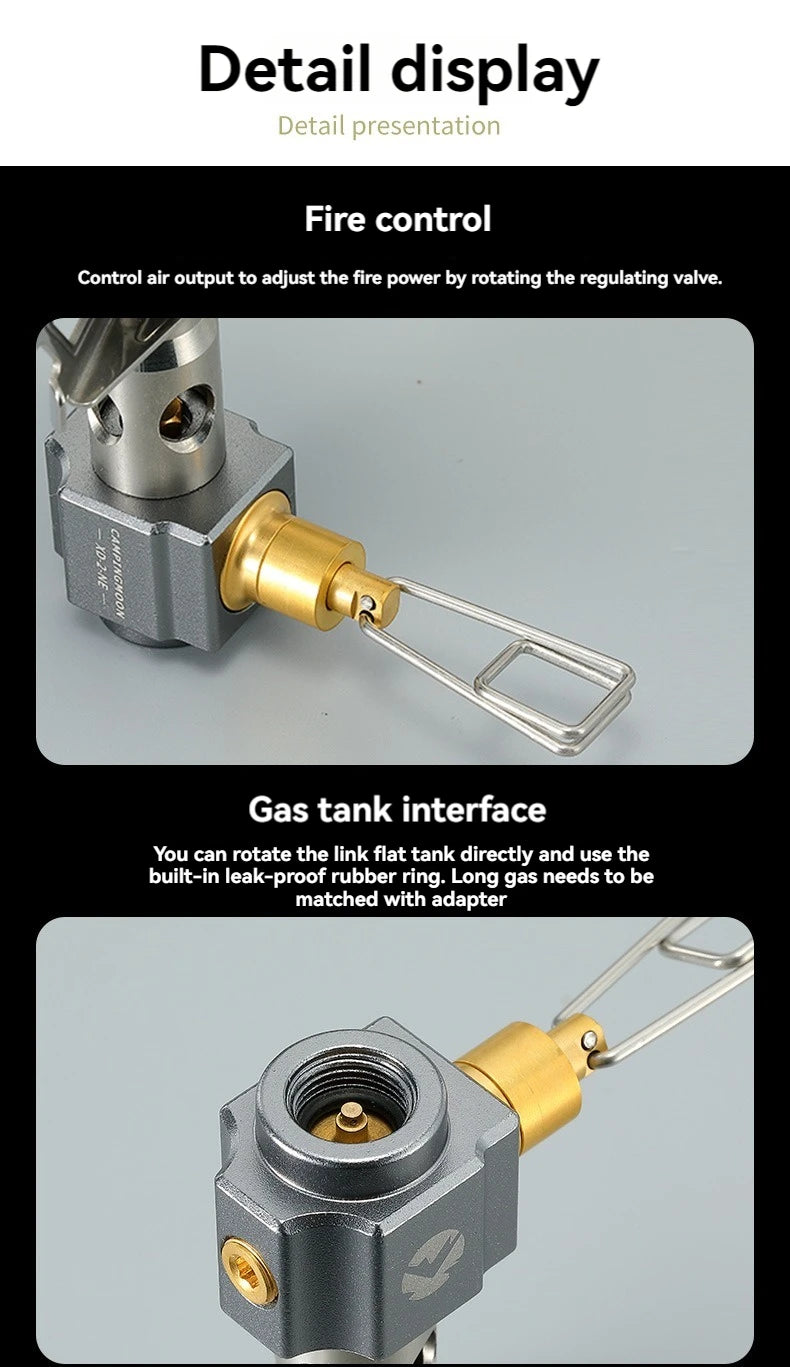 CAMPINGMOON Outdoor Camping High-power Camping Fierce Fire Stove Camping Equipment Portable Flat Gas High-altitude Gas Stove