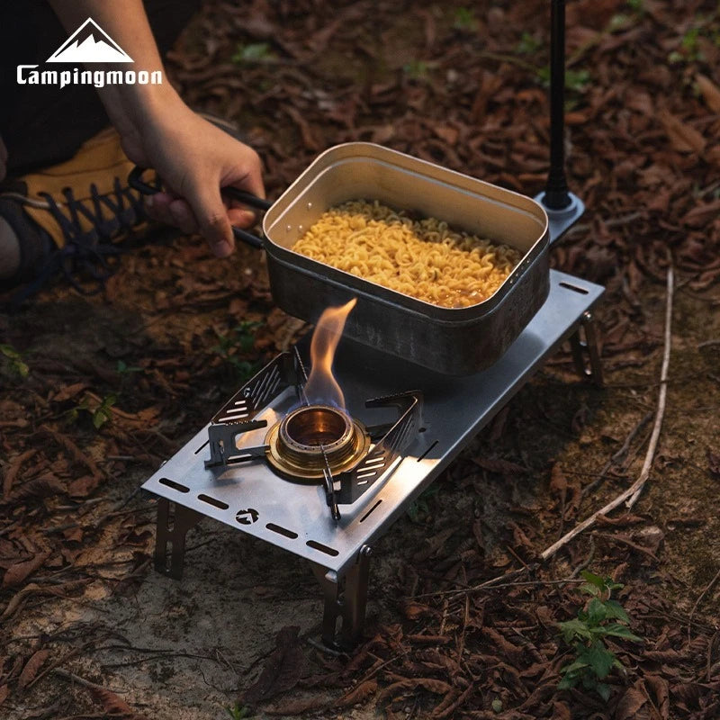 CAMPINGMOON AS-1-ST Alcohol Stove Rack Outdoor Small Picnic Equipment Brass Stove liquid Alcohol Stove Head Rack