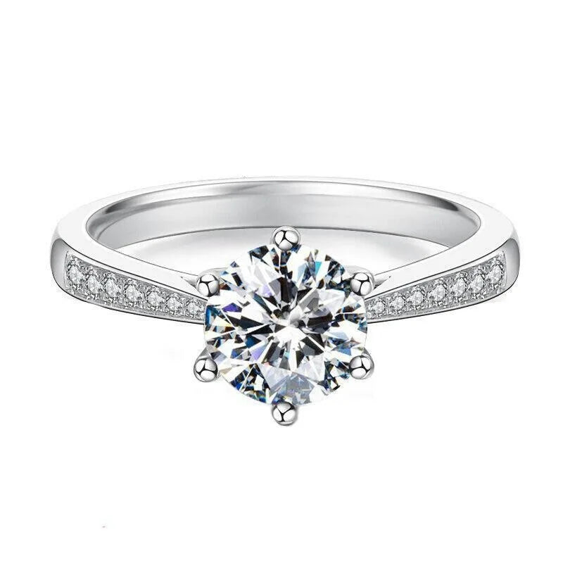 925 Sterling Silver Zircon Ring For Women Wedding Party Gift Fashion Charm Jewelry high quality Jewelry