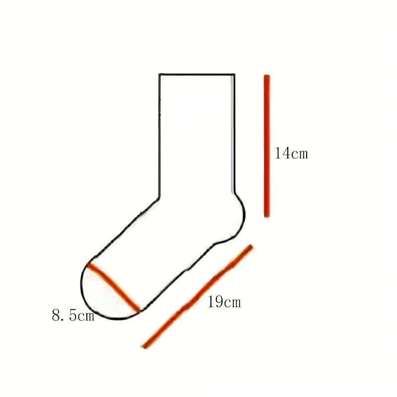 5/7 Pairs Men's New Striped Casual Breathable Socks High Quality Harajuku Retro Socks Men's Socks Autumn Winter One Size 38-44