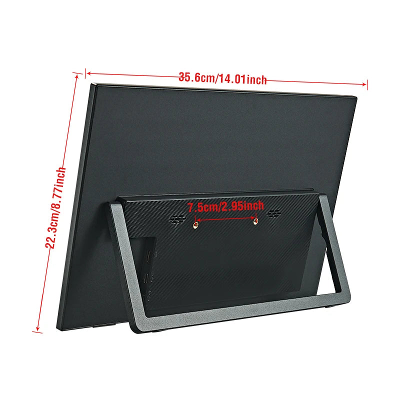 Anmite 15.6-Inch Portable Touch Monitor Non-touch optional 1080P HDR 16:9  For XBox PS4 / 5 Switch Cell Phone PC Loptop Extensio