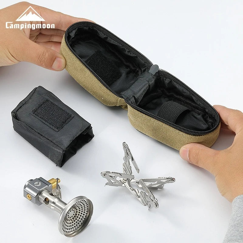 CAMPINGMOON Outdoor Camping High-power Camping Fierce Fire Stove Camping Equipment Portable Flat Gas High-altitude Gas Stove