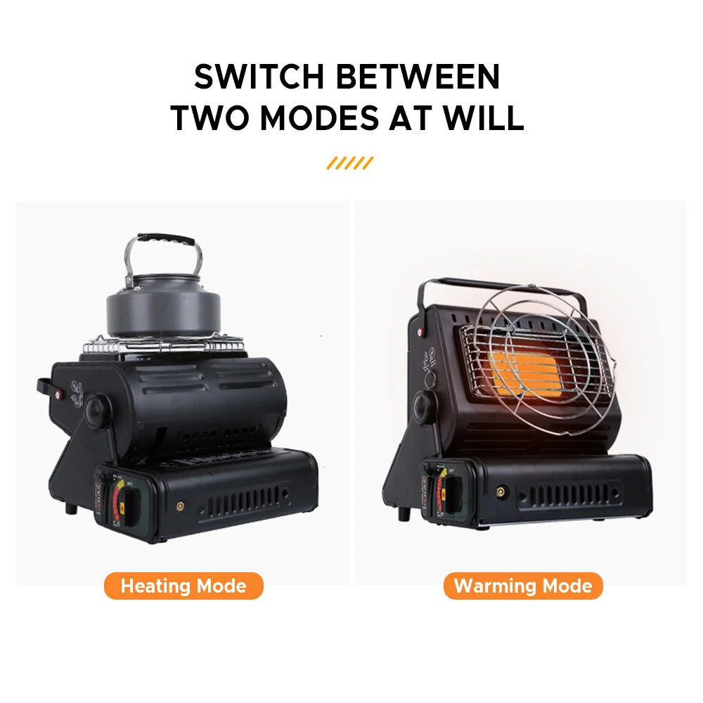 camping gas stove 1300W Gas Heater Dual-use Camping Heater Portable Gas Oven for Heating Cooking outdoor gas heater