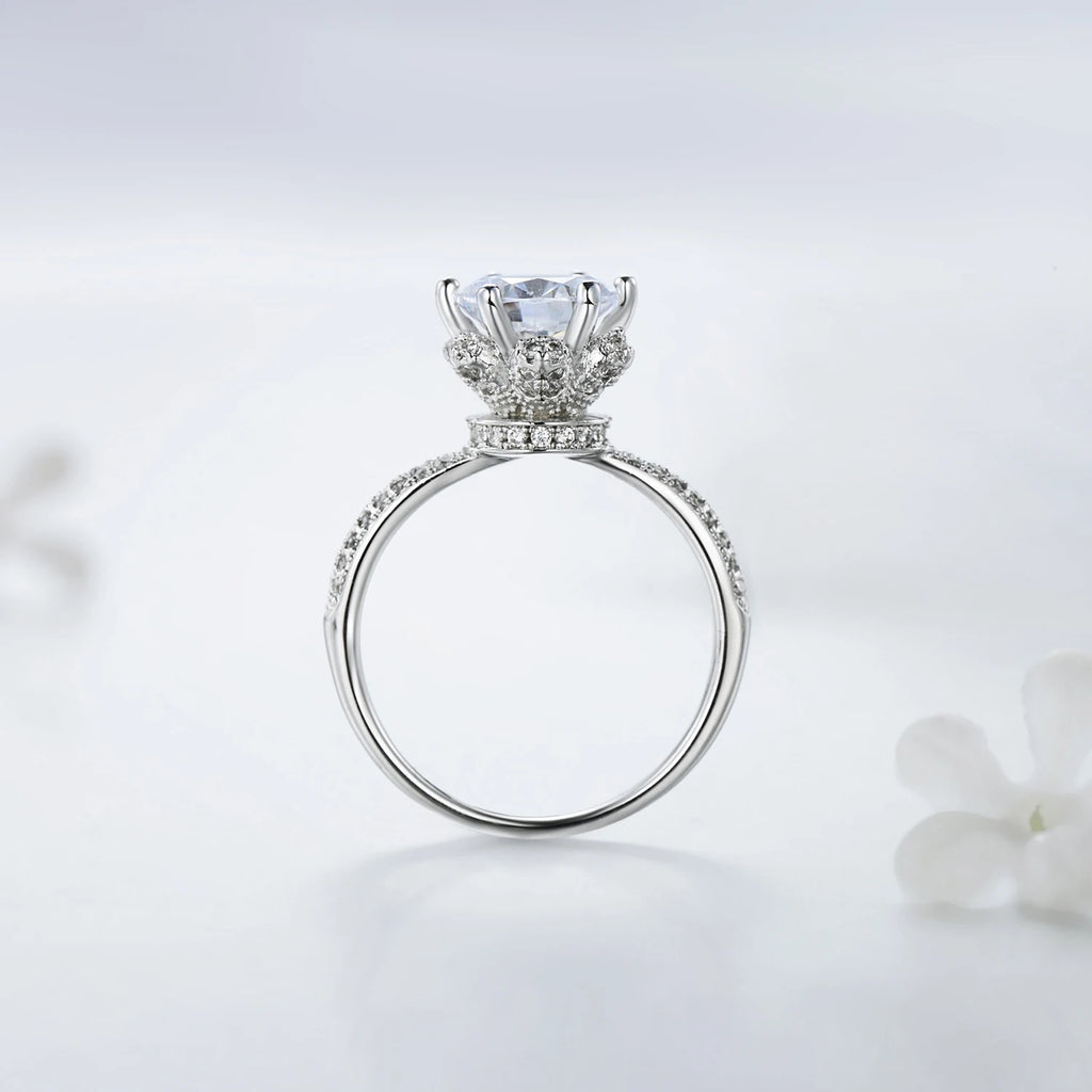 2026 New Fashion Classic Soild 925 Sterling silver wedding Ring CZ Zircon Jewelry party engagement brand Rings for women Gift