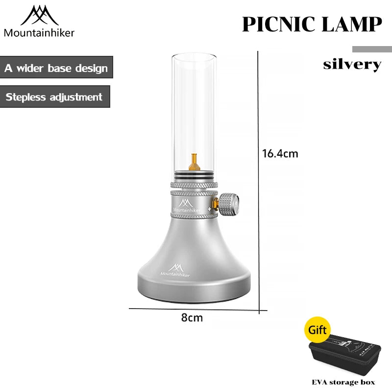 Mountain guest search banner gas lamp camping gas lamp lighting outdoor camp tent atmosphere lamp gas lamp candle lamp